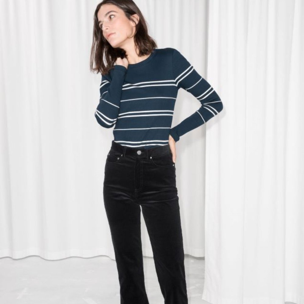 & Other Stories Corduroy Kick Flare Pants